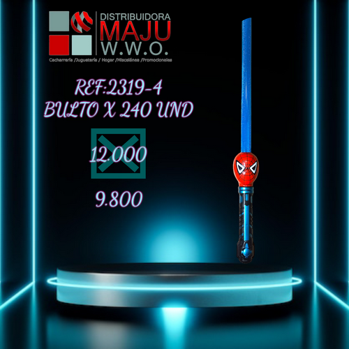 2319-4 Espada Jedi Con Superheroe Luz Y Sonido 60X