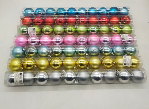 Bolas Navideñas Medianas Lizas Medida 5Cm