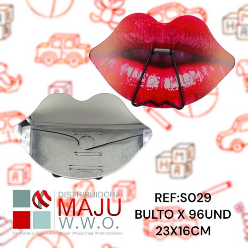 Espejo Labios En Caja 23X16Cm {Do868}