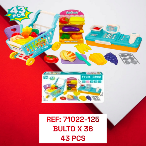 Juguete Set De Mercado Con Pcs 59