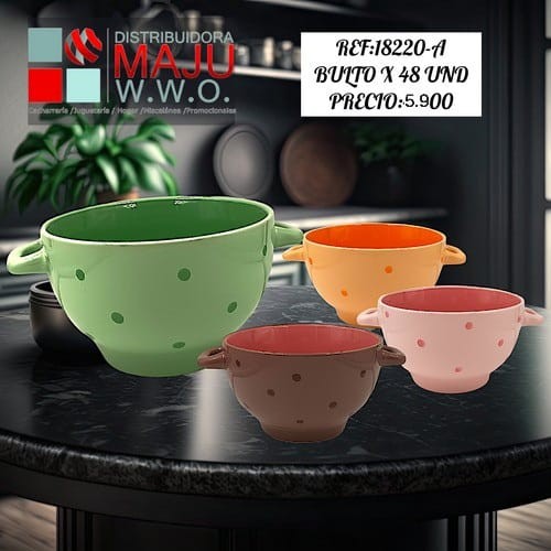 Tazon Retro Colores Pastel Con Orejas De 4