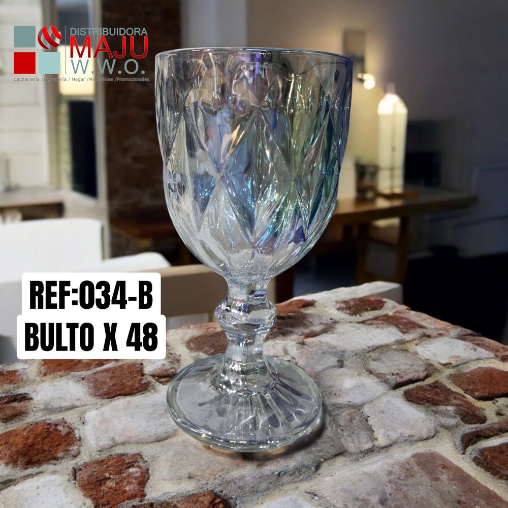 Copa En Vidrio Bicelada 235Ml Caja X 6 Und/P