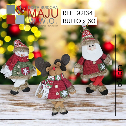 Muñecos De Navidad Con Patas Colgantes Y Med