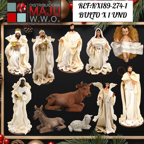 Pesebre Navideño Grande X11Pcs