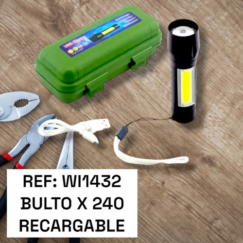Linterna Recargable Doble Luz