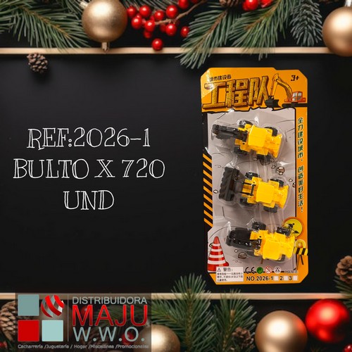 Carro De Contruccion X3Pcs