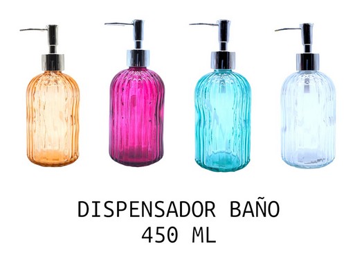 Xsy-450Swc Jabonera De Vidrio Relieve Lineal Color
