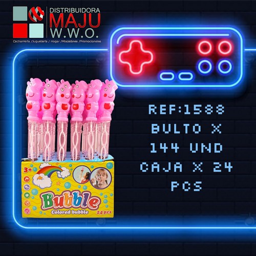 Burbujero Grande Maranito Rosado Caja X24Und
