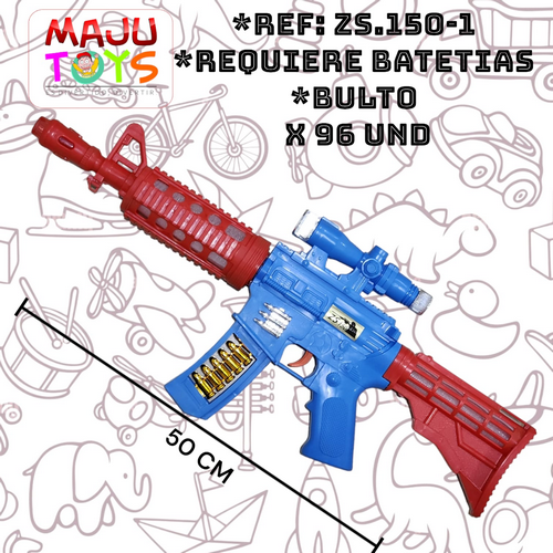 Zs.150-1 Lanzador Con Luz Y Sonido Tipo Rifle Arma