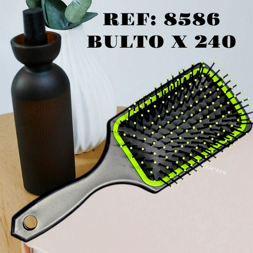 Peine Para El Cabello Rectangular Negro Con C