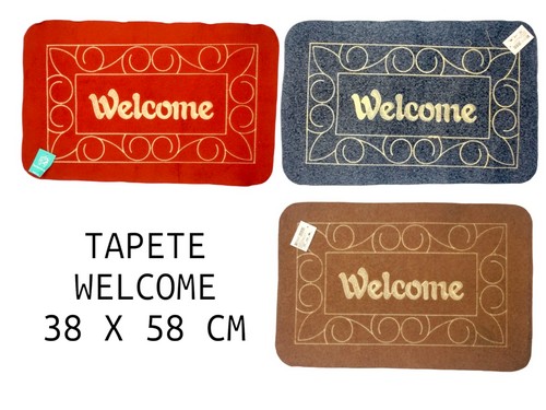 Tapete Welcome Antideslizante De 38X58Cm Co