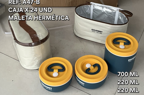 Recipiente Para Comida Hermetico X3Unds Con