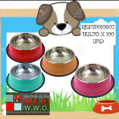 Comedero De Acero Inoxidable Para Mascota