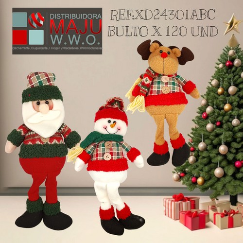 Muñeco De Navidad Para Chimenea O Pie D