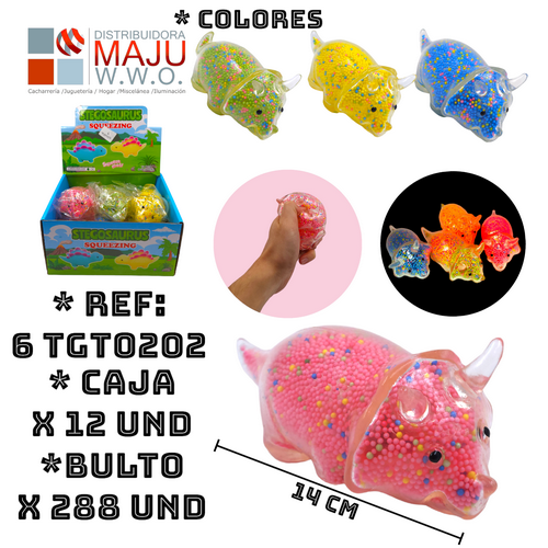 Tgt0202-Squishy Biogel Dinosaurios Microesferas