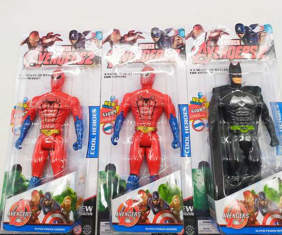 Superheroe Con Luz En Blister Mediano