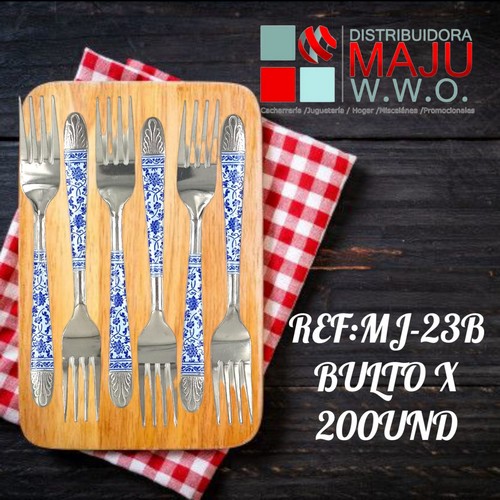 Tenedor De Cocina En Bolsa Con Estamapdo En