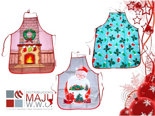 Delantal Navideño Diseños Surtidos