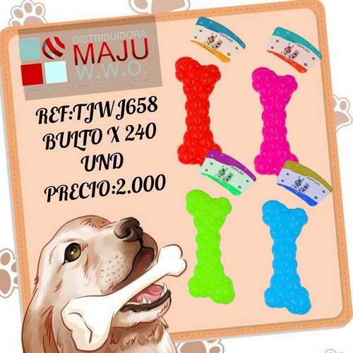 Juguete Para Mascota Hueso Con Sonido 15 X