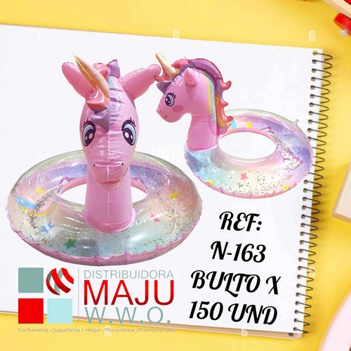 Inflable Para Piscina Rueda Unicornio Escarc