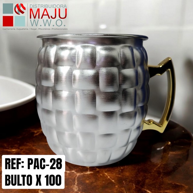 Pocillo En Acero Inoxidable 550Ml Color Pla