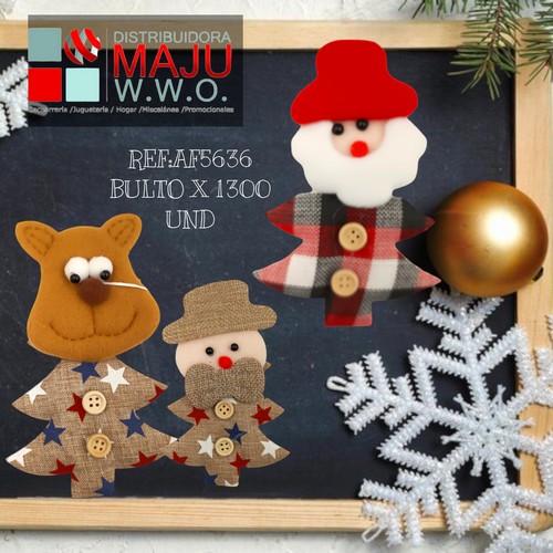 Personajes Pinos Navideños Para Colgar
