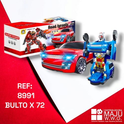 Auto Transformable Con Luces Frontales Con M
