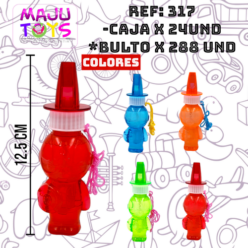 Burbujero Grande Personajes Heroes Colores Var