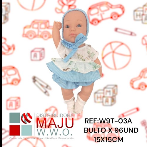 W9T-03A Muñeco Realista Mediano En Caja Con Ropa 1