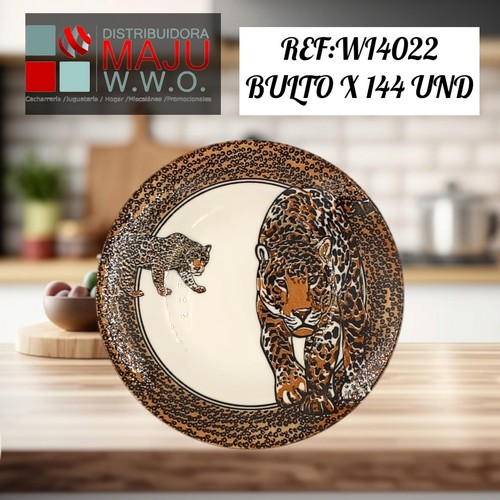 Plato Semihondo Ceramico (Jaguar) De 6.2 Pu