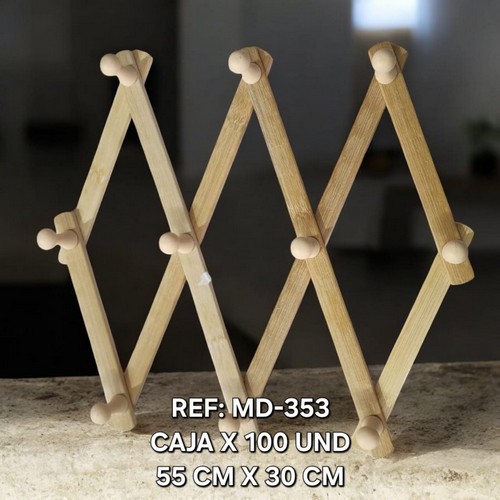 Perchero Grande En Madera (35Cm)