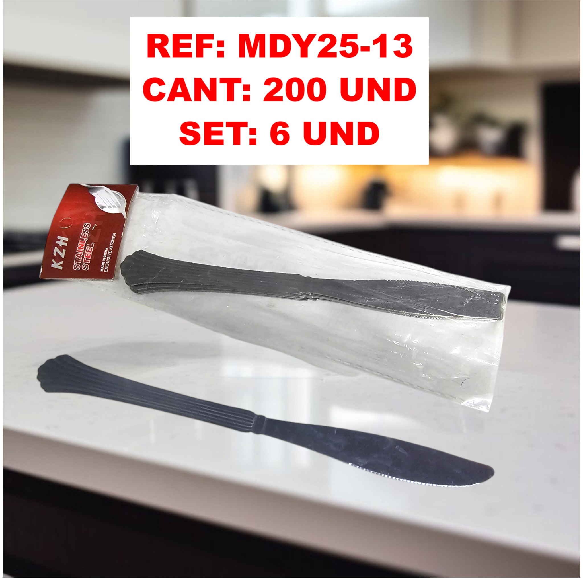 Mdy25-13 Set De Cuchillos X 6 Und