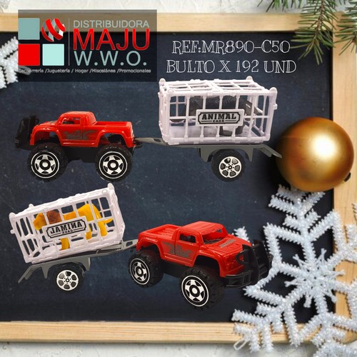 Monter Truck Con Trailer Y Jaula Con Ani