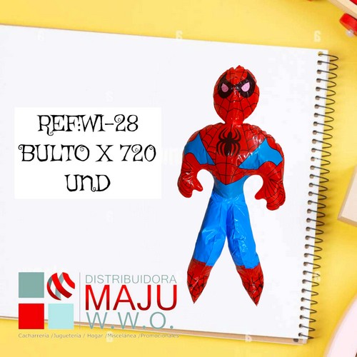 Inflable Hombre Araña Mediano 45X23Cm