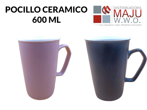 Pocillo Ceramico Gigante Tipo Cono De 8.5X1