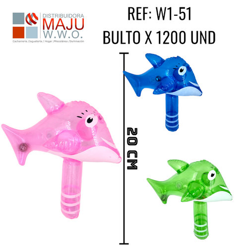 Martillo Inflable Neon De 20X15Cm {Do855}
