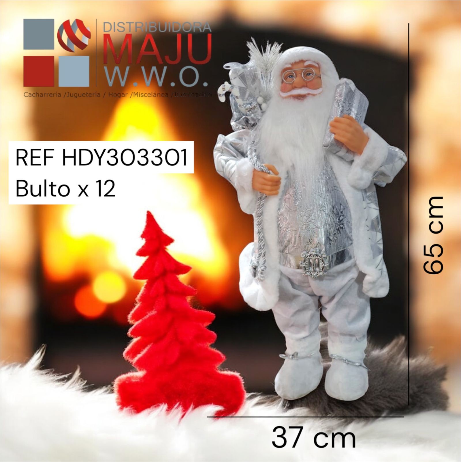 Muñeco De Navidad Santa Claus Con Farol