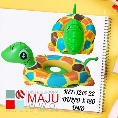 Inflable Para Piscina Lancha Tortuga 65Cm