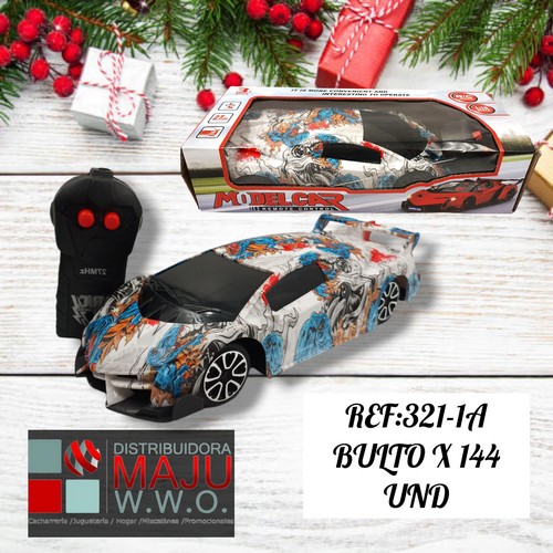 Carro Con Estampados Radio Control(Requiere