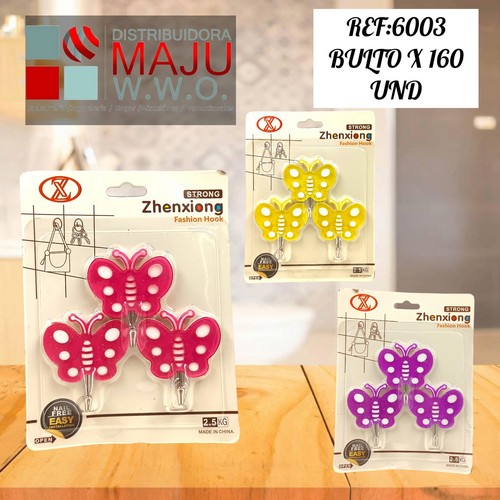 Adhesivo Para Pared X3 Und Mariposa Escarchad