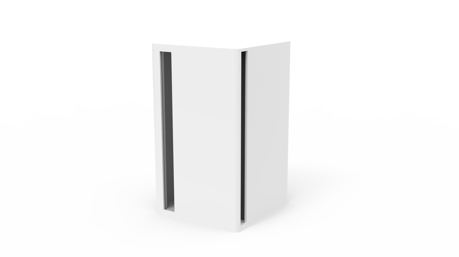 A sleek, compact IoT sensor device resting on a windowsill, with natural light highlighting its minimalist design and metallic finish. The device's small size and simplicity make it easily integrated into any environment.
