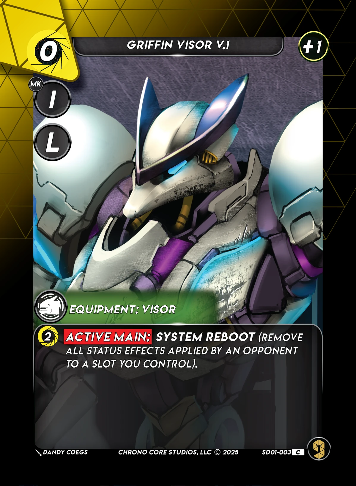 Griffin Visor V.1 &mdash; Chrono Core TCG card