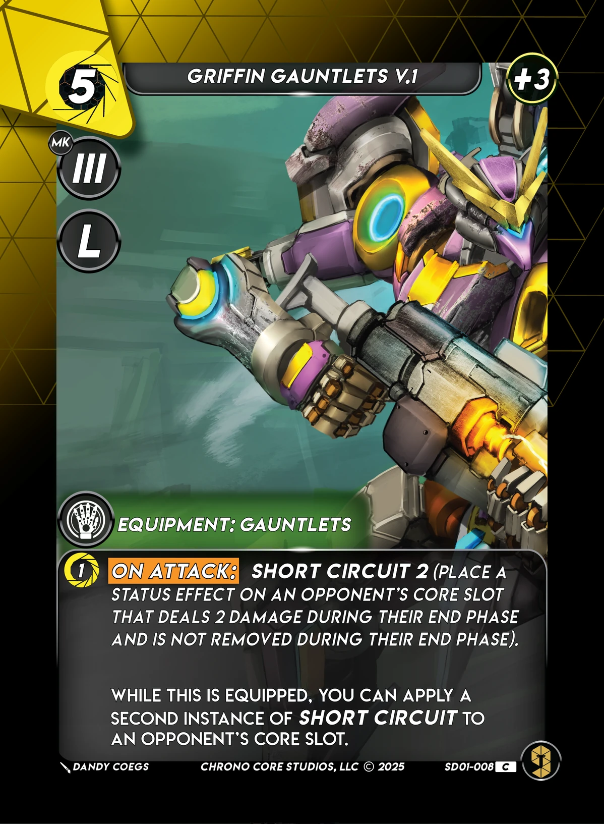 Griffin Gauntlets V.1 &mdash; Chrono Core TCG card