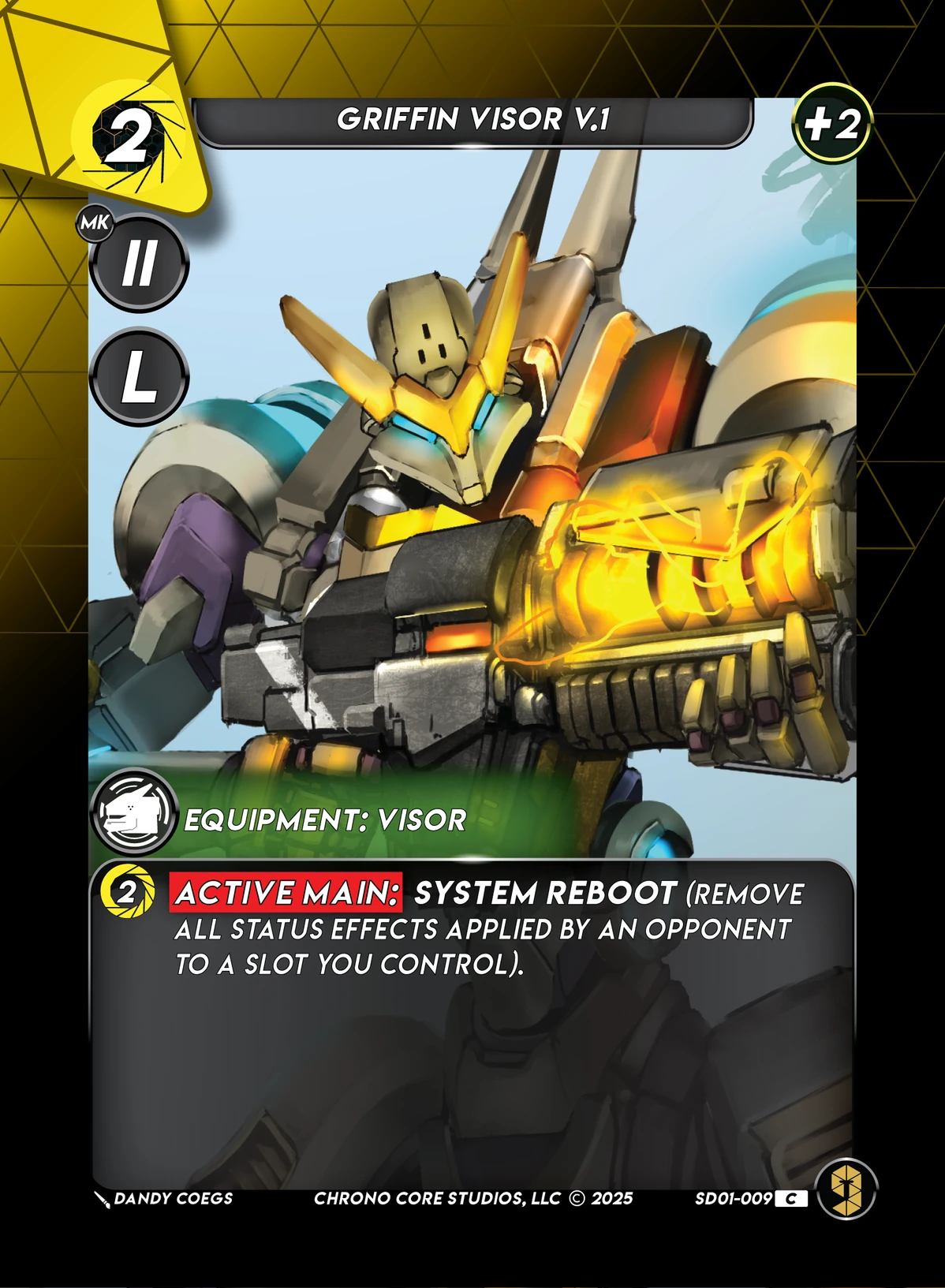 Griffin Visor V.1 &mdash; Chrono Core TCG card