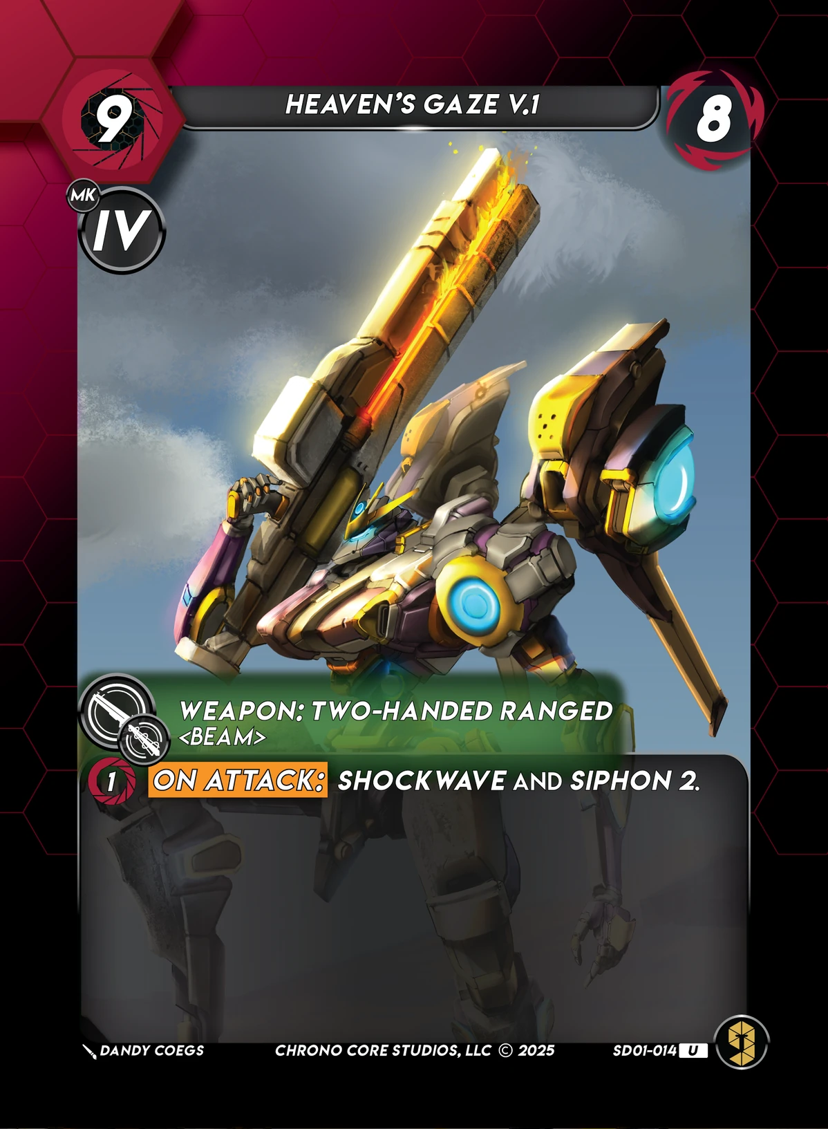 Heavens Gaze V.1 &mdash; Chrono Core TCG card