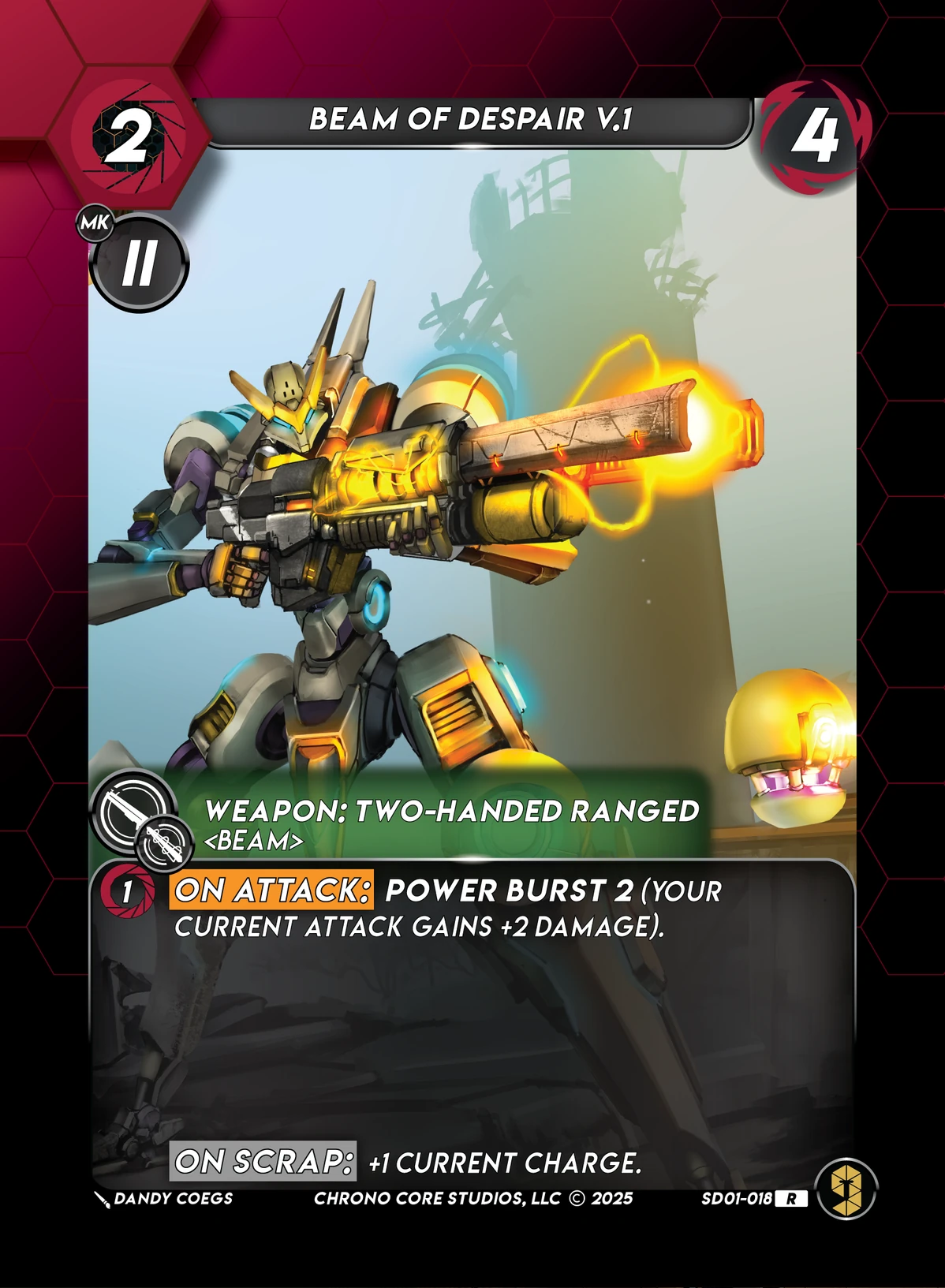 Beam Of Despair V.1 &mdash; Chrono Core TCG card