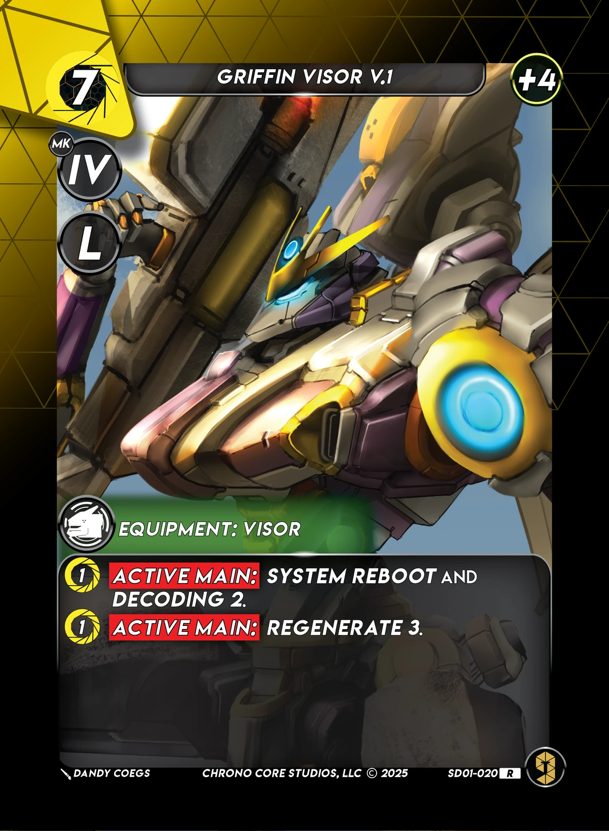 Griffin Visor V.1 &mdash; Chrono Core TCG card