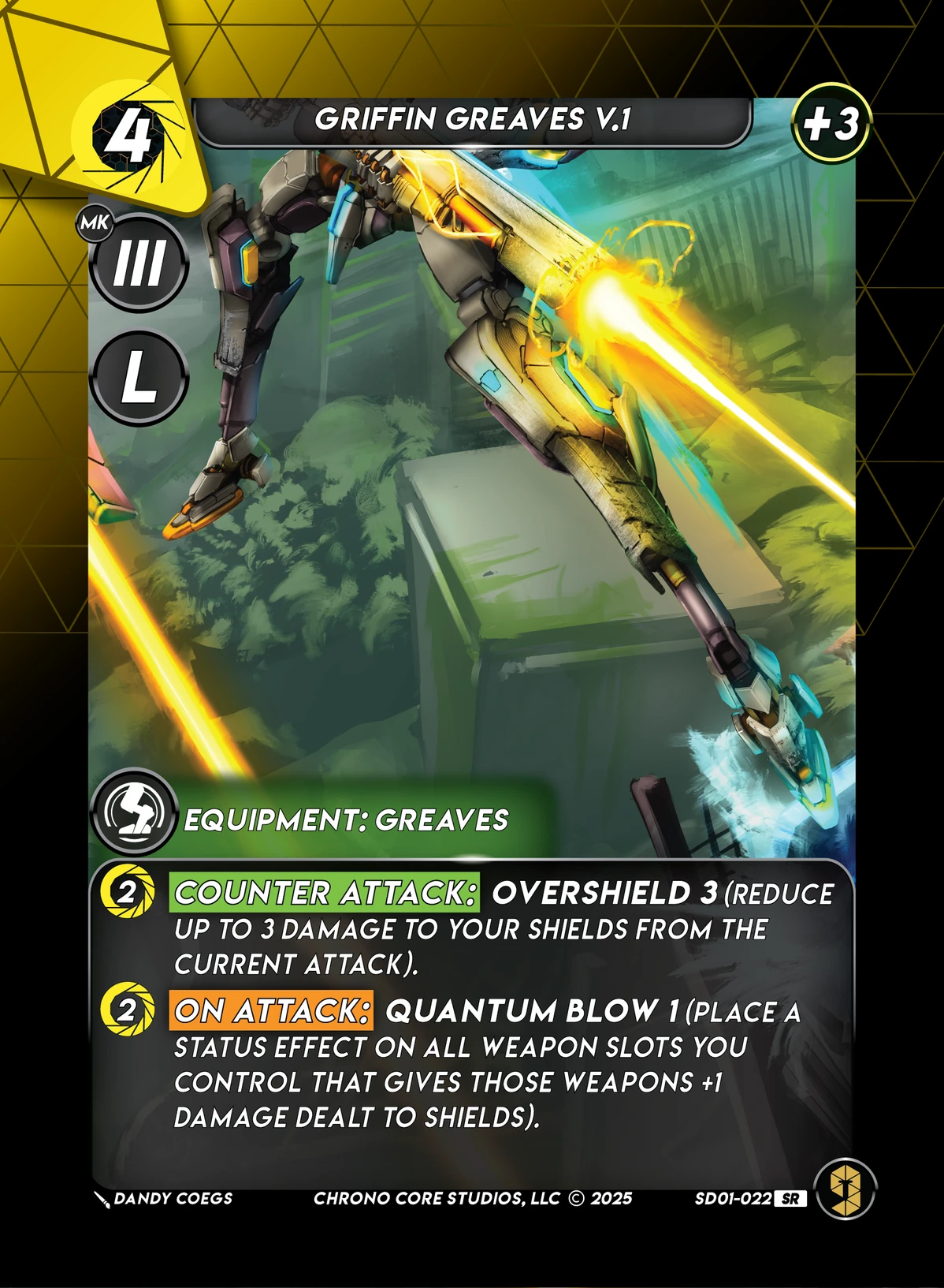 Griffin Greaves V.1 &mdash; Chrono Core TCG card