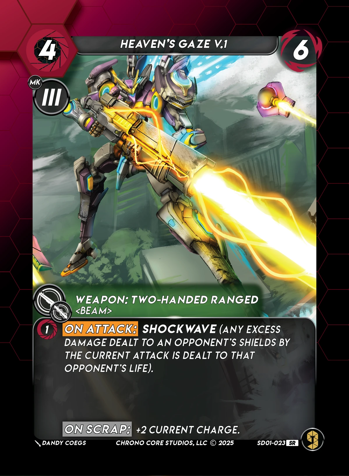 Heavens Gaze V.1 &mdash; Chrono Core TCG card