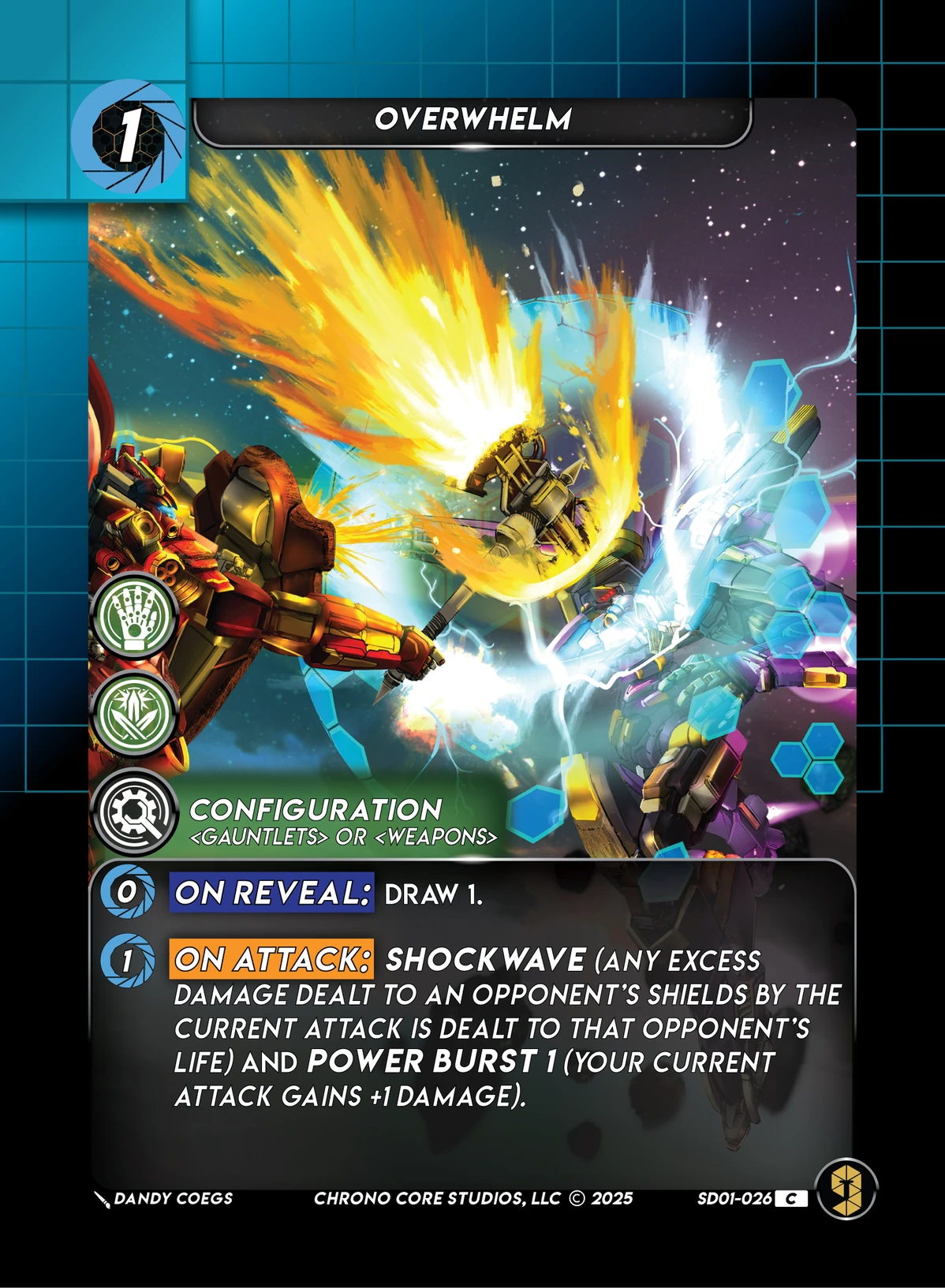 Overwhelm &mdash; Chrono Core TCG card